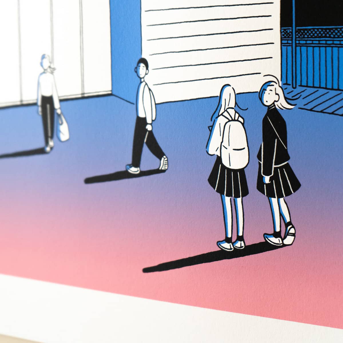 04 「スーパーマーケットの5時」シルクスクリーン プリント / 小幡彩貴