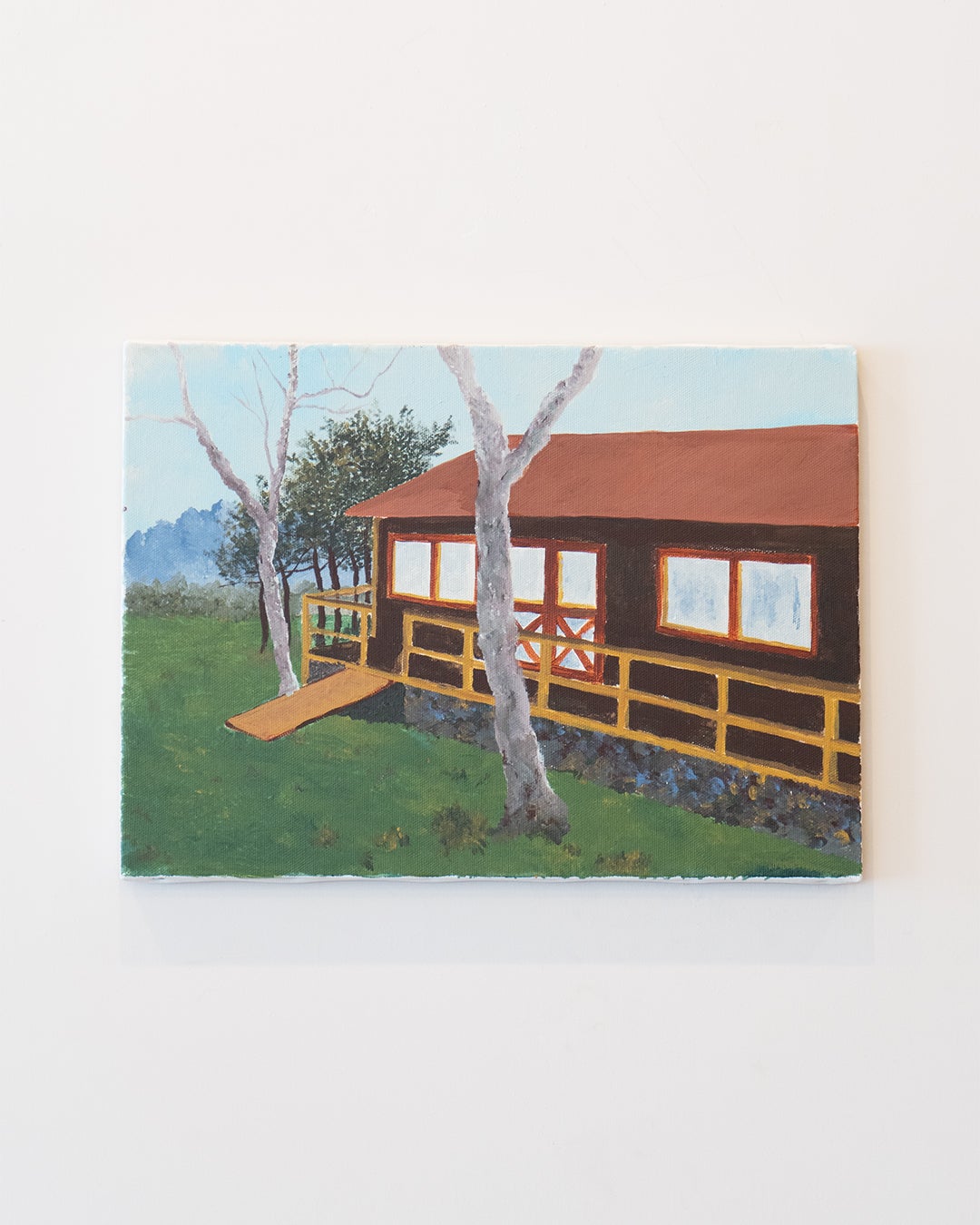 03-1 「I'm in the car.[Green]」シルクスクリーン プリント / 小幡彩