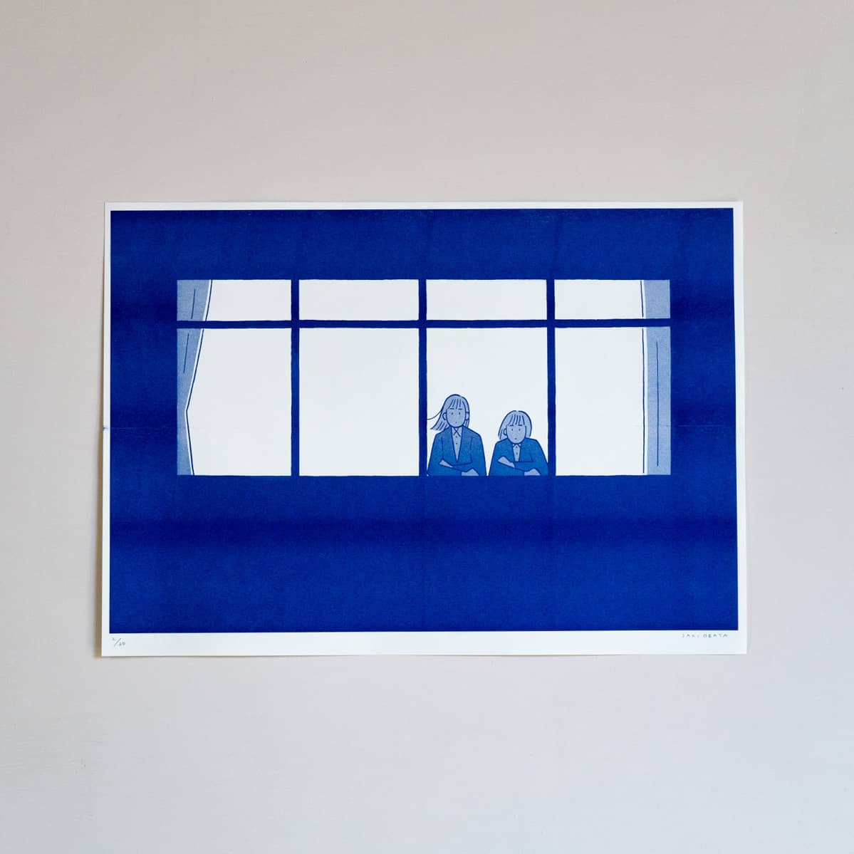 小幡彩貴 シルクスクリーン シリアルあり 小幡彩貴 シルクスクリーン