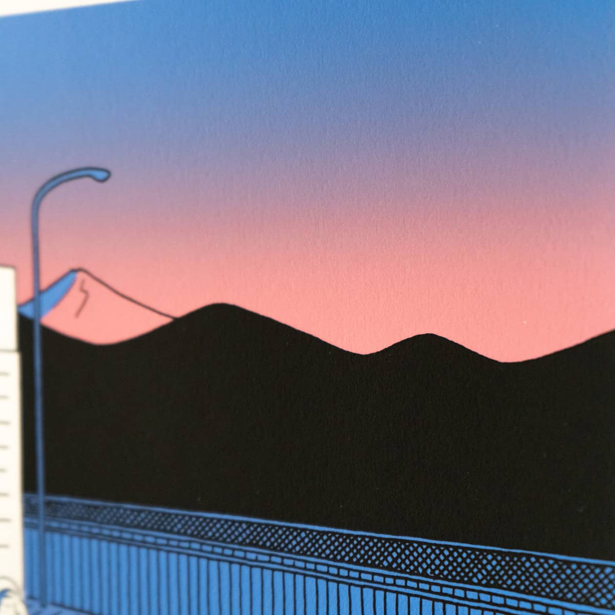 04 「スーパーマーケットの5時」シルクスクリーン プリント / 小幡彩貴